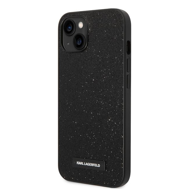 Husa premium pentru  iPhone 15 Plus Karl Lagerfeld superior quality - Negru