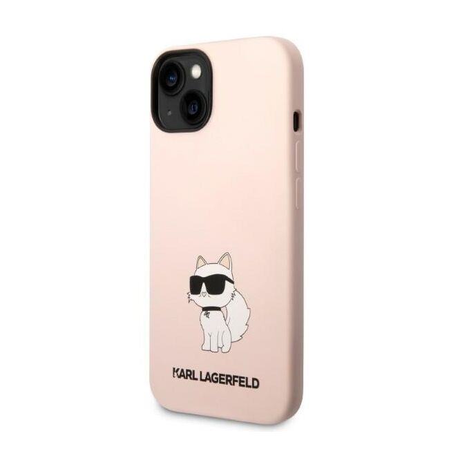 Husa premium pentru  iPhone 15 Plus Karl Lagerfeld superior quality - Roz 