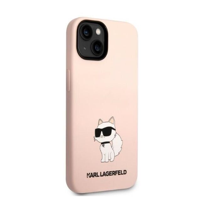 Husa premium pentru  iPhone 15 Plus Karl Lagerfeld superior quality - Roz 