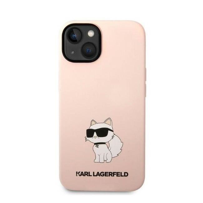 Husa premium pentru  iPhone 15 Plus Karl Lagerfeld superior quality - Roz 