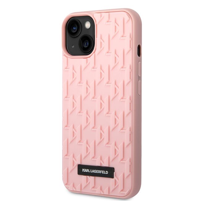 Husa premium pentru  iPhone 15 Plus Karl Lagerfeld superior quality - Roz electric