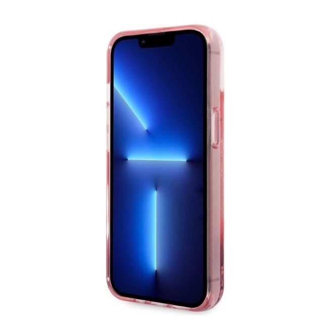 Husa premium pentru  iPhone 15 Plus Karl Lagerfeld superior quality - Roz pal