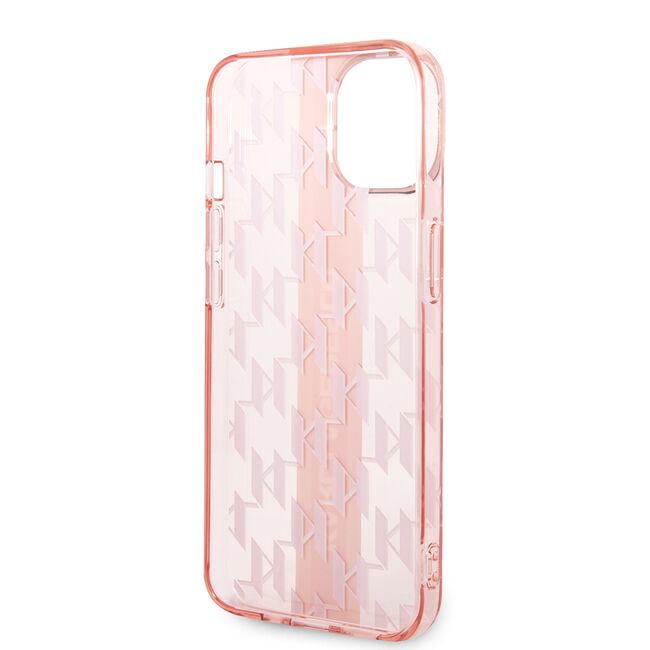 Husa premium pentru  iPhone 15 Plus Karl Lagerfeld superior quality - Roz pastel
