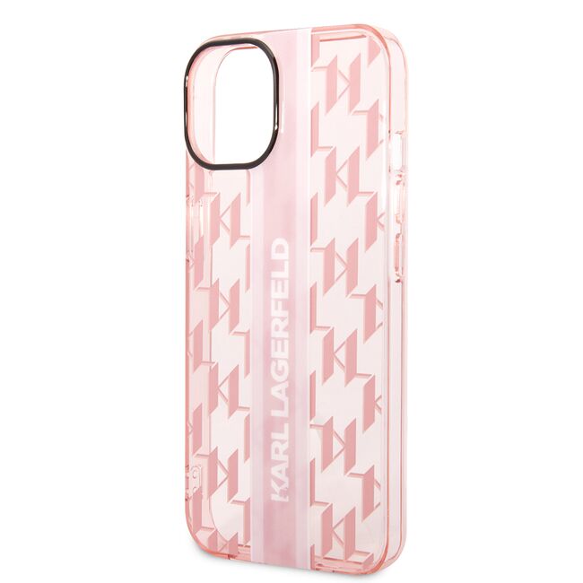 Husa premium pentru  iPhone 15 Plus Karl Lagerfeld superior quality - Roz pastel