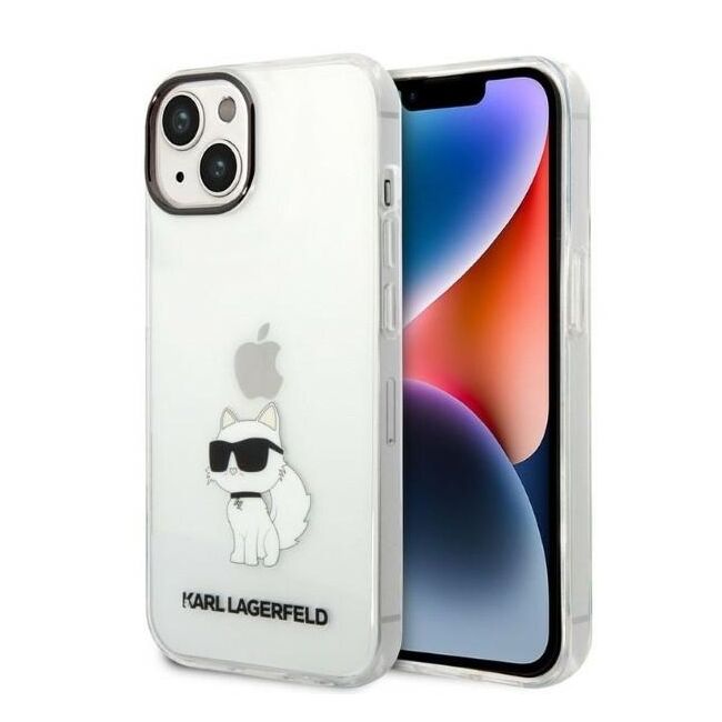 Husa premium pentru  iPhone 15 Plus Karl Lagerfeld superior quality - Transparent mat