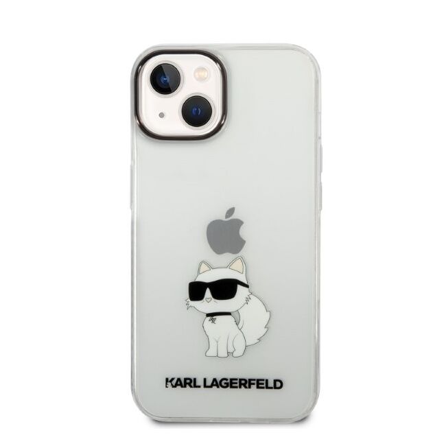 Husa premium pentru  iPhone 15 Plus Karl Lagerfeld superior quality - Transparent mat