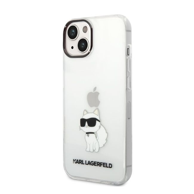 Husa premium pentru  iPhone 15 Plus Karl Lagerfeld superior quality - Transparent mat
