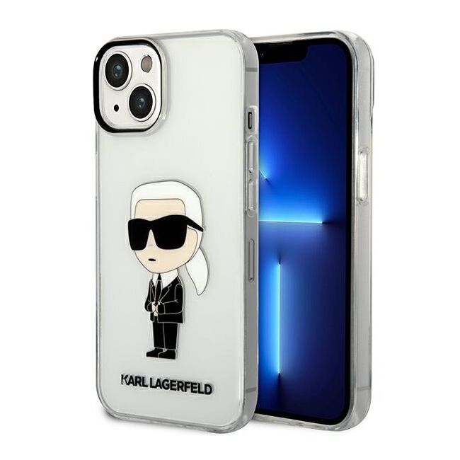 Husa premium pentru  iPhone 15 Plus Karl Lagerfeld superior quality - Transparent