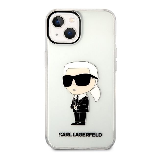 Husa premium pentru  iPhone 15 Plus Karl Lagerfeld superior quality - Transparent