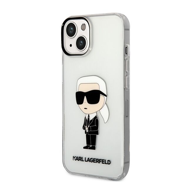 Husa premium pentru  iPhone 15 Plus Karl Lagerfeld superior quality - Transparent