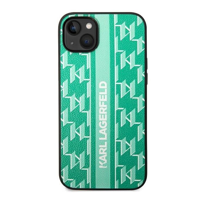 Husa premium pentru  iPhone 15 Plus Karl Lagerfeld superior quality - Verde menta