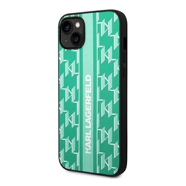 Husa premium pentru  iPhone 15 Plus Karl Lagerfeld superior quality - Verde menta