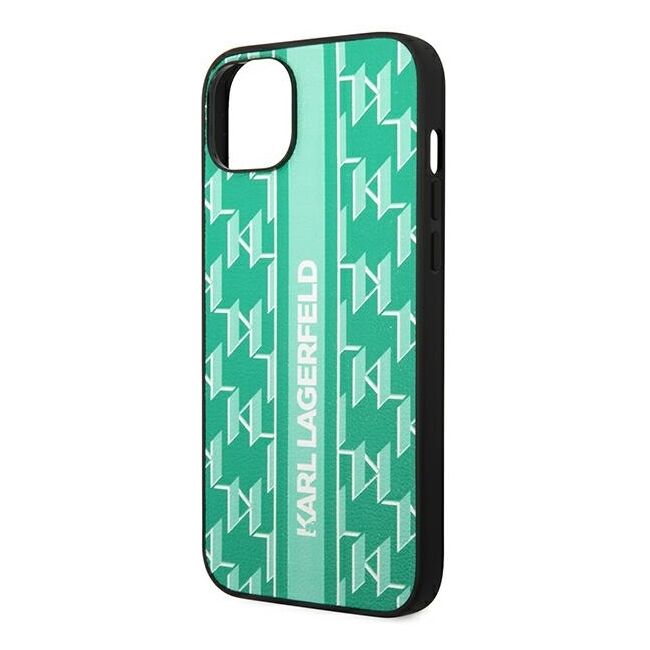 Husa premium pentru  iPhone 15 Plus Karl Lagerfeld superior quality - Verde menta