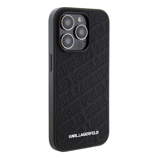 Husa premium pentru  iPhone 15 Pro Karl Lagerfeld superior quality - Negru havana