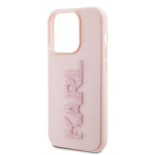 Husa premium pentru  iPhone 15 Pro Karl Lagerfeld superior quality - Roz print