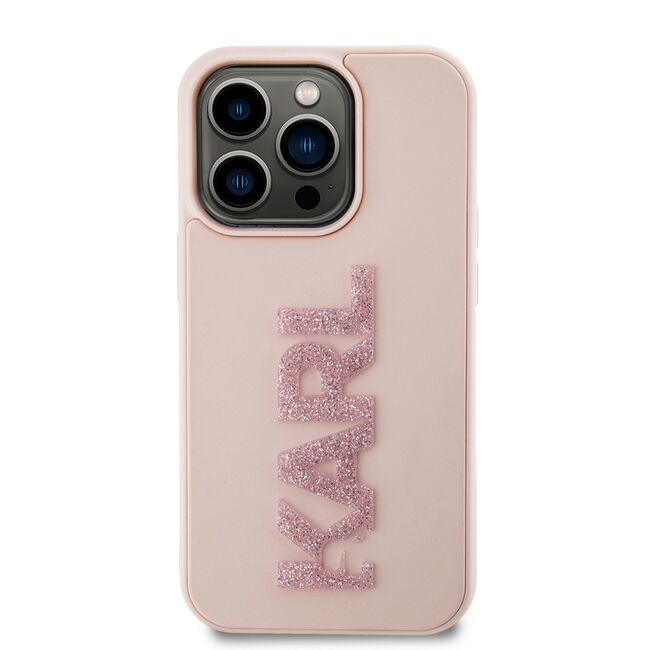 Husa premium pentru  iPhone 15 Pro Karl Lagerfeld superior quality - Roz print