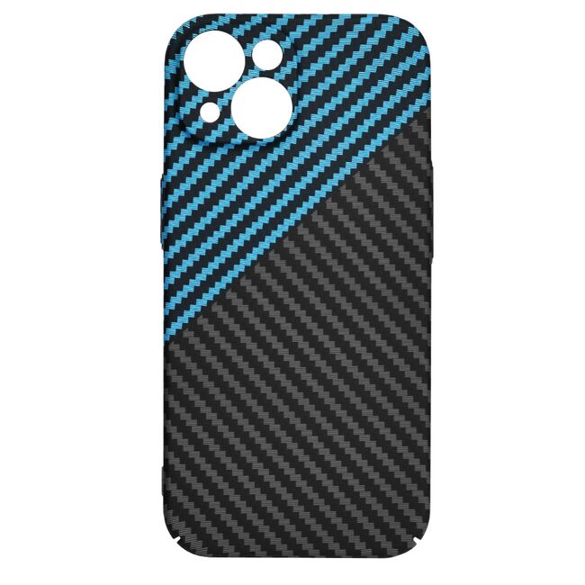 Husa pentru  iPhone 15 CarbonFiber UltraSlim, Lightweight, Albastru inchis