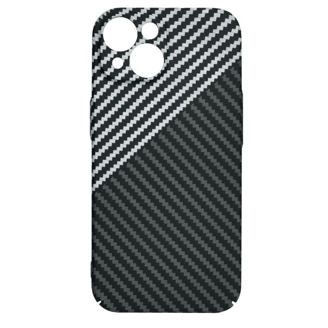 Husa pentru  iPhone 15 CarbonFiber UltraSlim, Lightweight, Gri