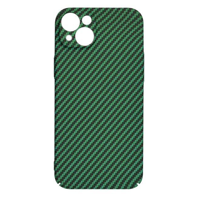 Husa pentru  iPhone 15 CarbonFiber UltraSlim, Lightweight, Verde