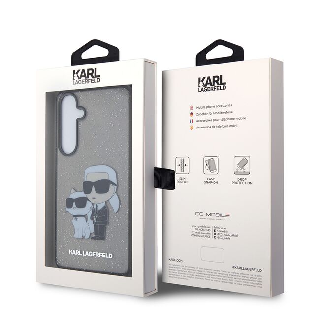 Husa premium pentru  Samsung Galaxy S24+ Plus Karl Lagerfeld superior quality - Gri inchis