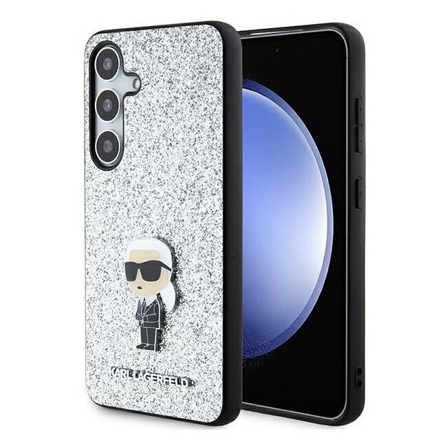 Husa premium pentru  Samsung Galaxy S24+ Plus Karl Lagerfeld superior quality - Gri
