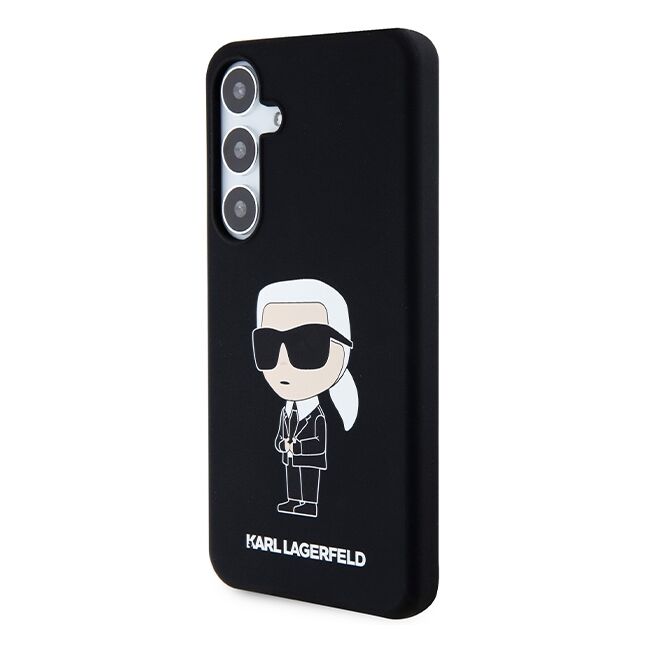 Husa premium pentru  Samsung Galaxy S24+ Plus Karl Lagerfeld superior quality - Negru alb