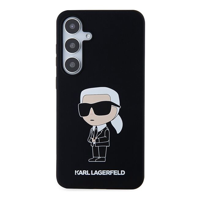 Husa premium pentru  Samsung Galaxy S24+ Plus Karl Lagerfeld superior quality - Negru alb