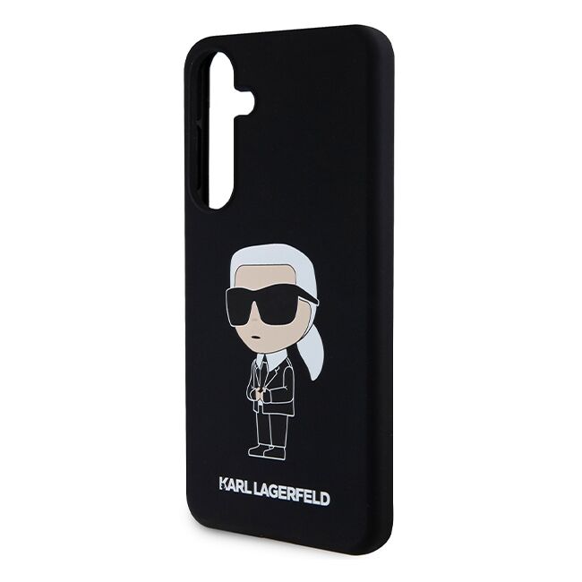 Husa premium pentru  Samsung Galaxy S24+ Plus Karl Lagerfeld superior quality - Negru alb