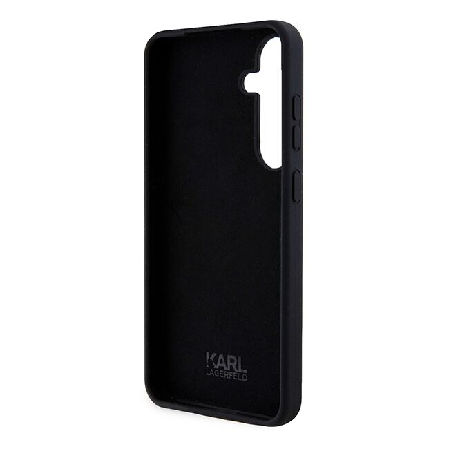 Husa premium pentru  Samsung Galaxy S24+ Plus Karl Lagerfeld superior quality - Negru alb