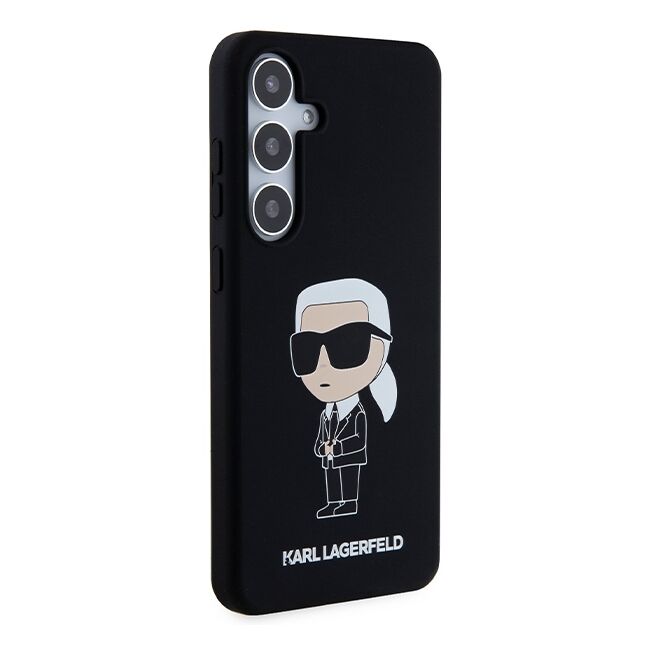Husa premium pentru  Samsung Galaxy S24+ Plus Karl Lagerfeld superior quality - Negru alb