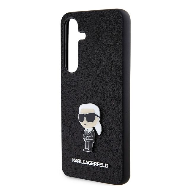 Husa premium pentru  Samsung Galaxy S24+ Plus Karl Lagerfeld superior quality - Negru cenusiu