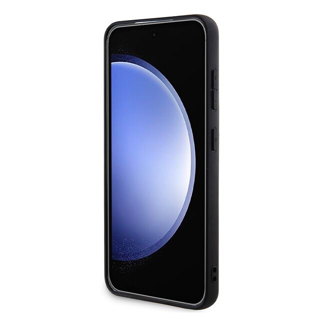 Husa premium pentru  Samsung Galaxy S24+ Plus Karl Lagerfeld superior quality - Negru cenusiu