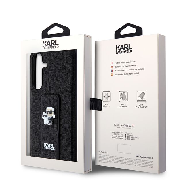 Husa premium pentru  Samsung Galaxy S24+ Plus Karl Lagerfeld superior quality - Negru darth vader