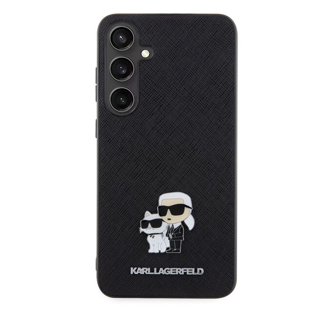 Husa premium pentru  Samsung Galaxy S24+ Plus Karl Lagerfeld superior quality - Negru deschis