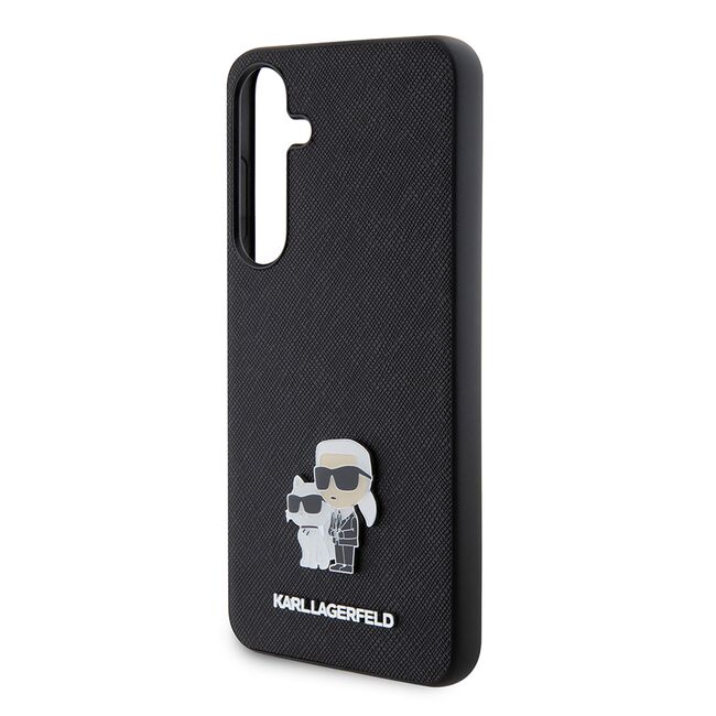 Husa premium pentru  Samsung Galaxy S24+ Plus Karl Lagerfeld superior quality - Negru deschis