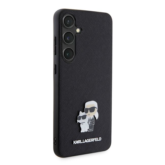 Husa premium pentru  Samsung Galaxy S24+ Plus Karl Lagerfeld superior quality - Negru deschis