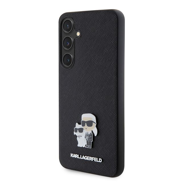 Husa premium pentru  Samsung Galaxy S24+ Plus Karl Lagerfeld superior quality - Negru deschis