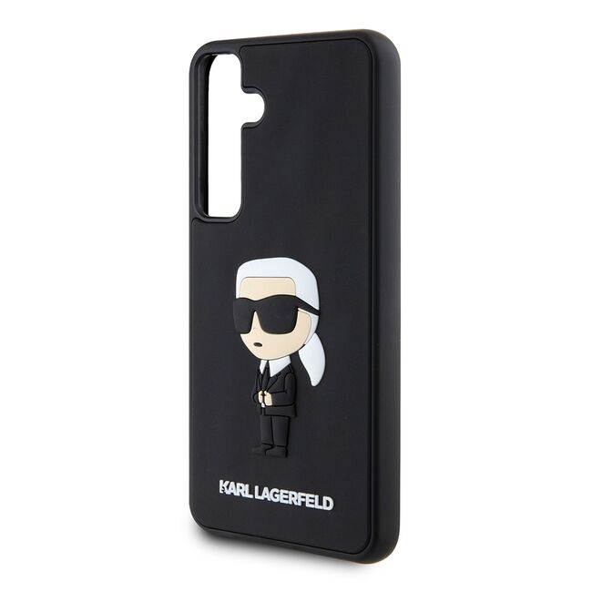 Husa premium pentru  Samsung Galaxy S24+ Plus Karl Lagerfeld superior quality - Negru havana