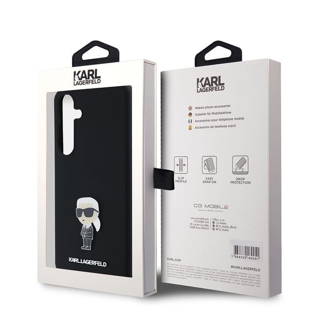 Husa premium pentru  Samsung Galaxy S24+ Plus Karl Lagerfeld superior quality - Negru royal