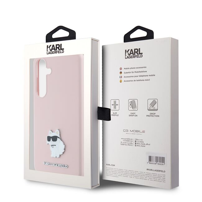 Husa premium pentru  Samsung Galaxy S24+ Plus Karl Lagerfeld superior quality - Roz