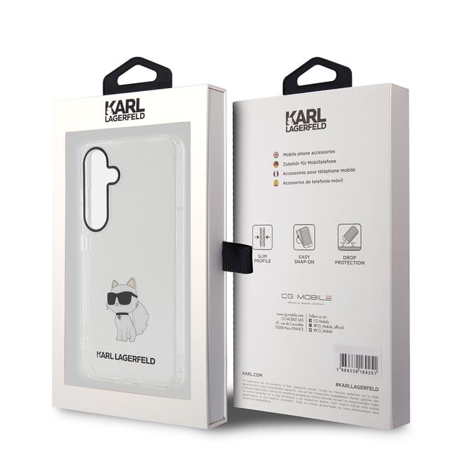 Husa premium pentru  Samsung Galaxy S24+ Plus Karl Lagerfeld superior quality - Transparent