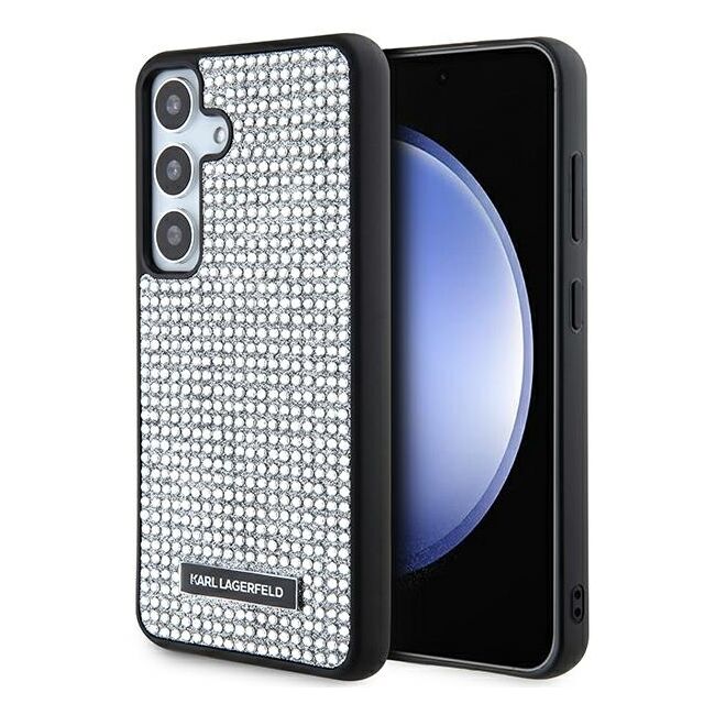Husa premium pentru  Samsung Galaxy S24 Karl Lagerfeld superior quality - Argintiu
