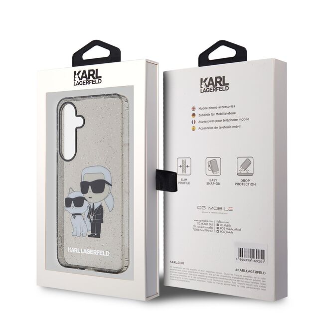 Husa premium pentru  Samsung Galaxy S24 Karl Lagerfeld superior quality - Gri inchis