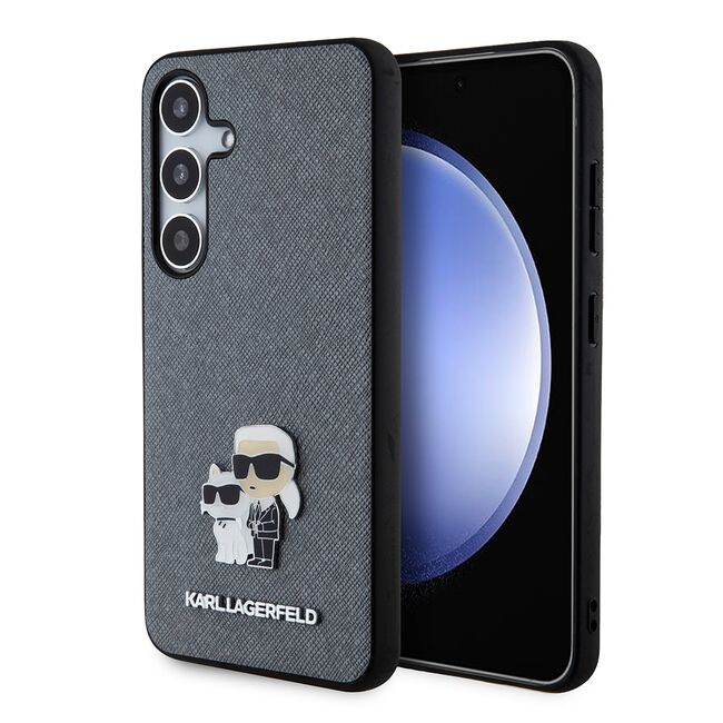 Husa premium pentru  Samsung Galaxy S24 Karl Lagerfeld superior quality - Gri