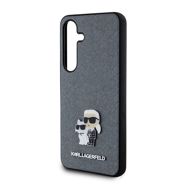 Husa premium pentru  Samsung Galaxy S24 Karl Lagerfeld superior quality - Gri