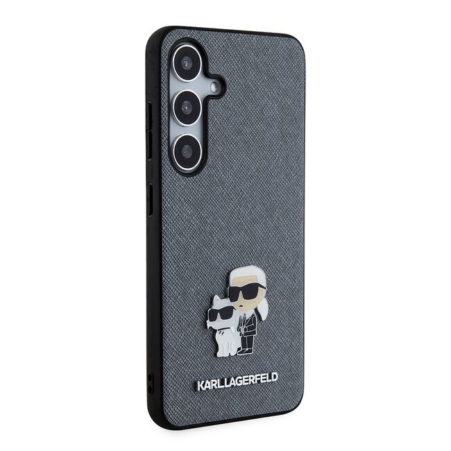 Husa premium pentru  Samsung Galaxy S24 Karl Lagerfeld superior quality - Gri