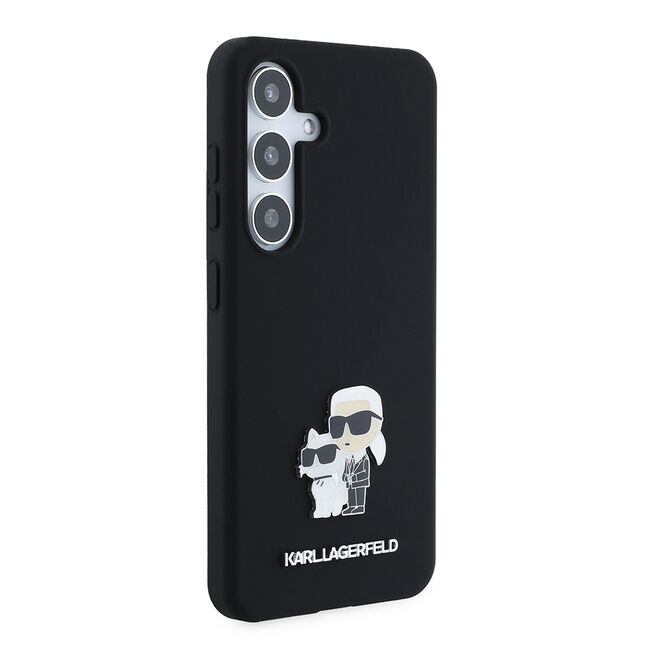 Husa premium pentru  Samsung Galaxy S24 Karl Lagerfeld superior quality - Negru denim