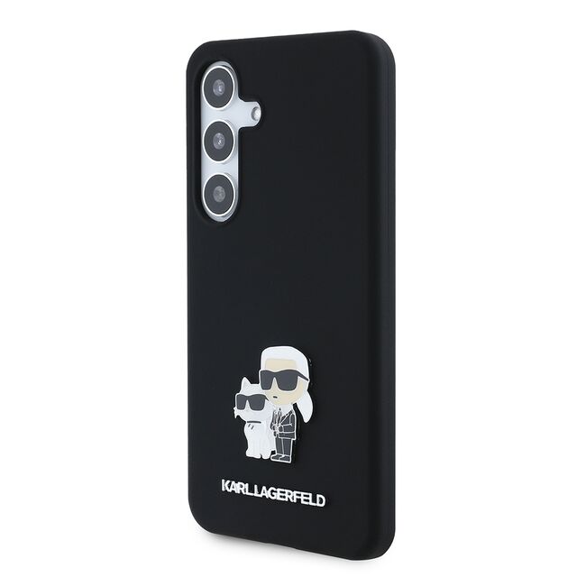 Husa premium pentru  Samsung Galaxy S24 Karl Lagerfeld superior quality - Negru denim