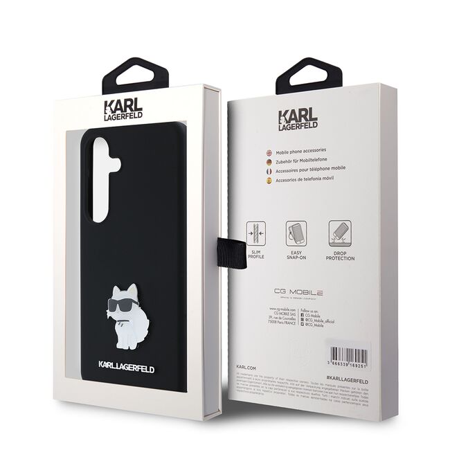 Husa premium pentru  Samsung Galaxy S24 Karl Lagerfeld superior quality - Negru electric