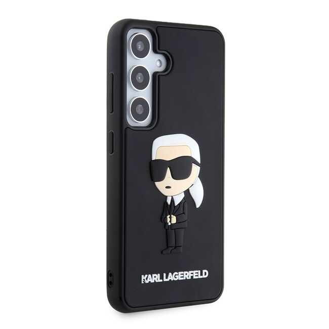 Husa premium pentru  Samsung Galaxy S24 Karl Lagerfeld superior quality - Negru fumuriu